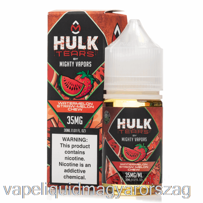 Görögdinnye Szalma Dinnye Rágó - Hulk Könnyes Só - 30 Ml 35 Mg Vape Toll